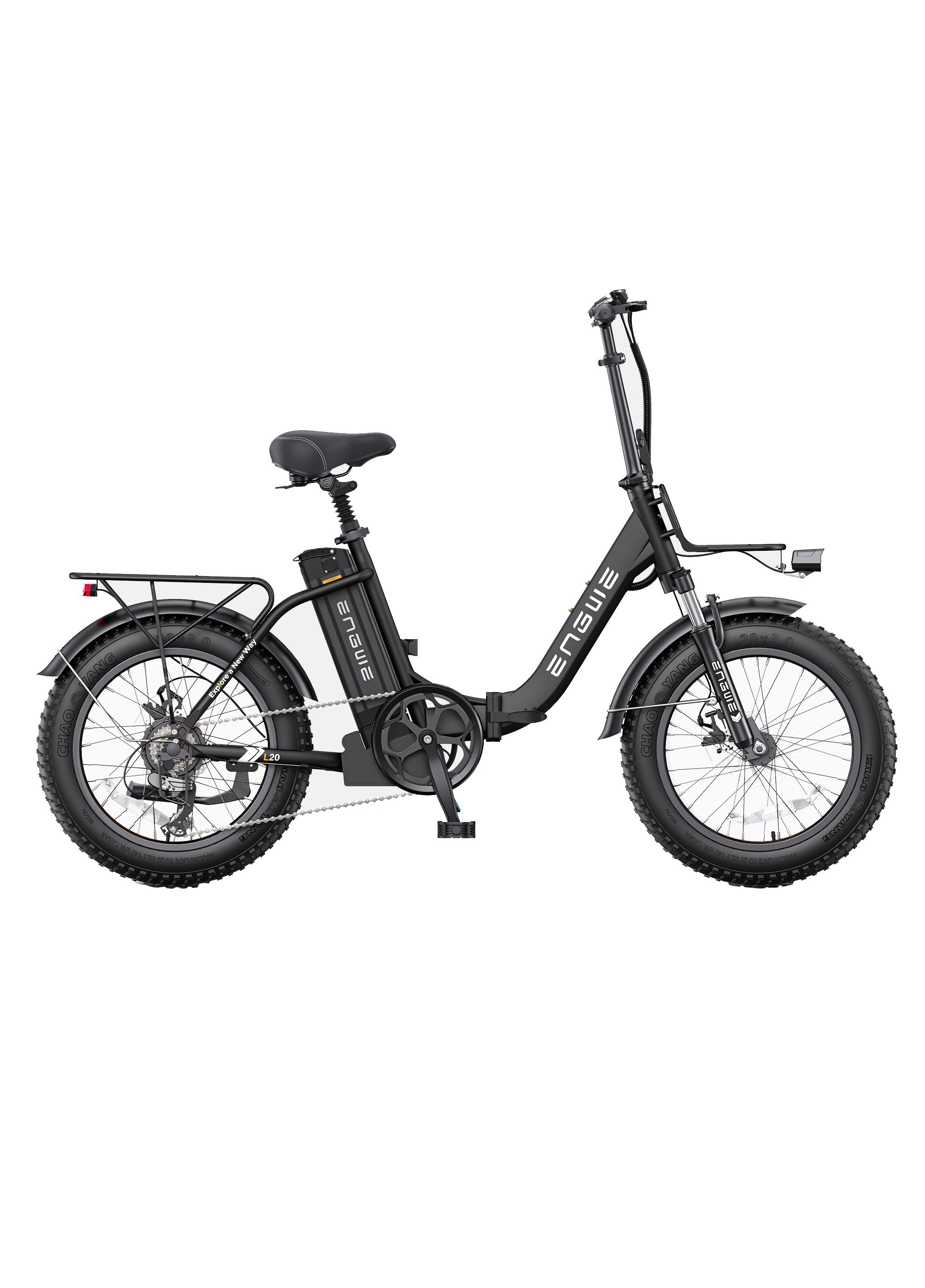 ENGWE L20 2.0 750W 80 Miles Front Fork + Post Suspens Step-Thru Ebike