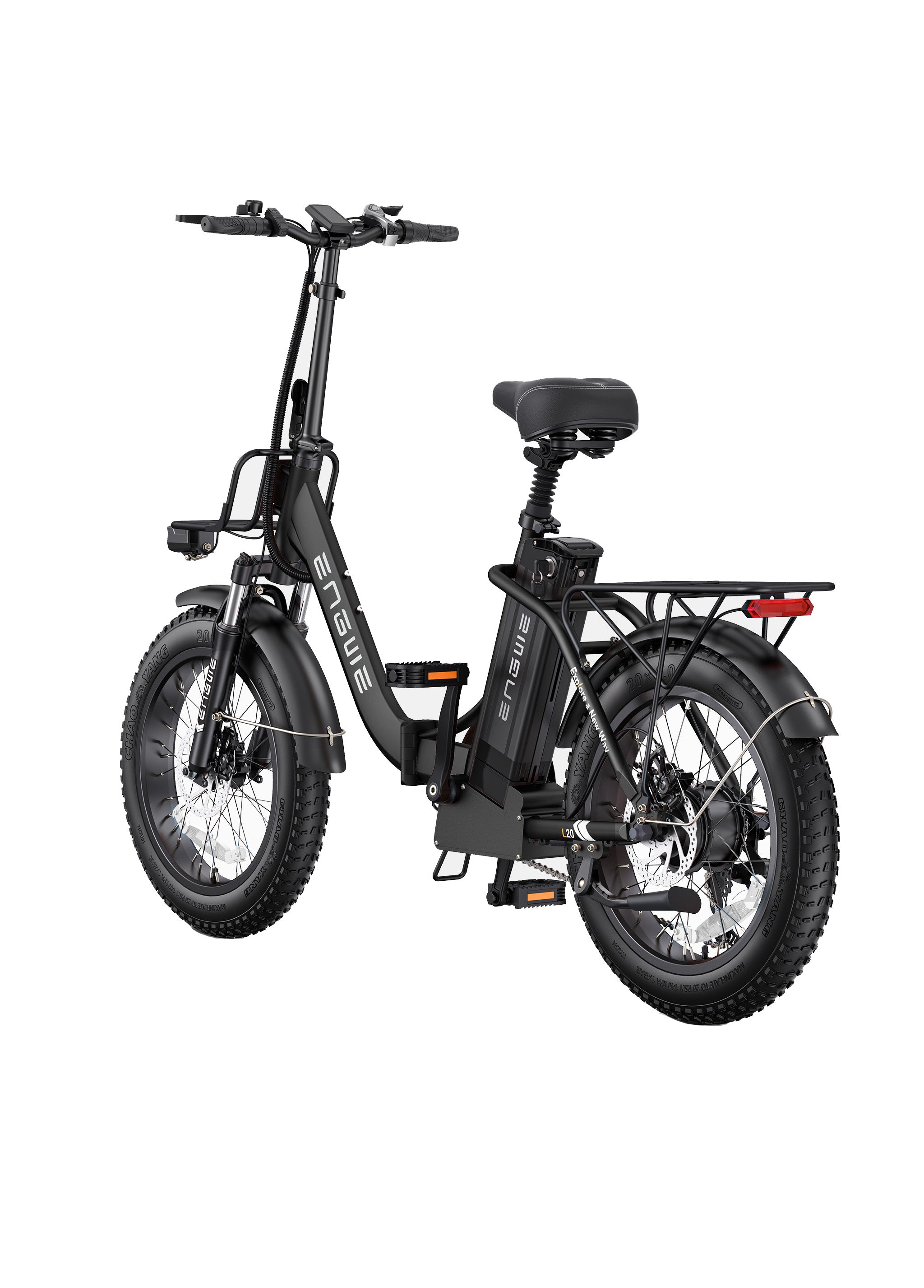 ENGWE L20 2.0 750W 80 Miles Front Fork + Post Suspens Step-Thru Ebike